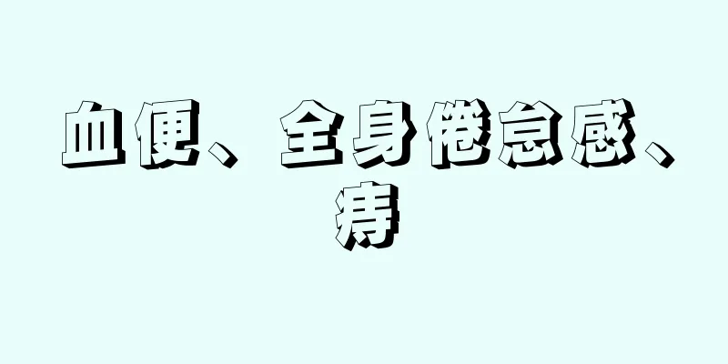 血便、全身倦怠感、痔