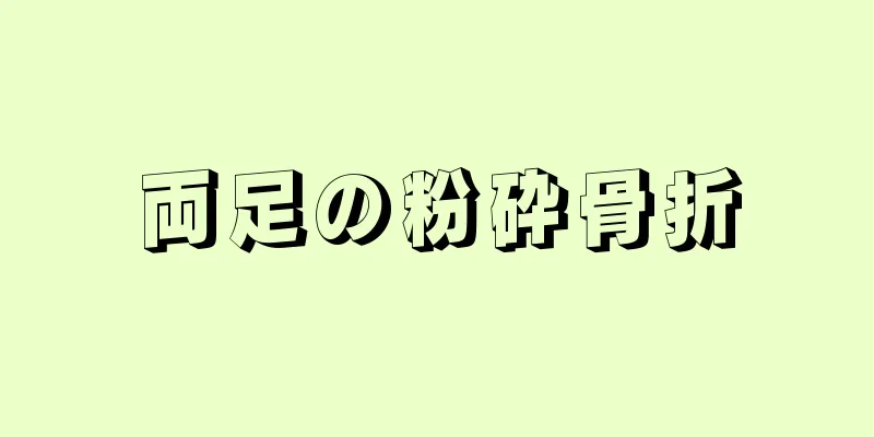両足の粉砕骨折