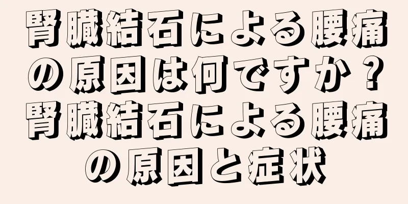 腎臓結石による腰痛の原因は何ですか？腎臓結石による腰痛の原因と症状