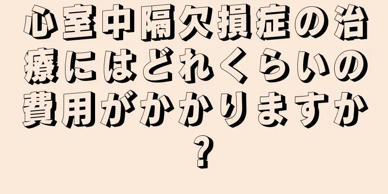 心室中隔欠損症の治療にはどれくらいの費用がかかりますか？
