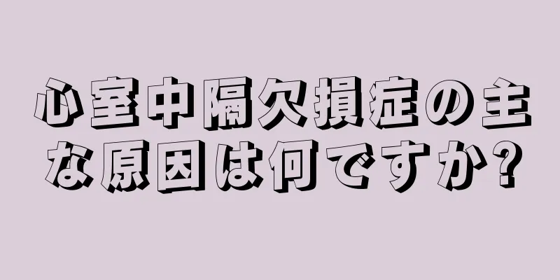心室中隔欠損症の主な原因は何ですか?