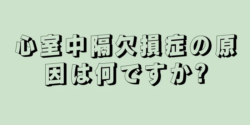 心室中隔欠損症の原因は何ですか?