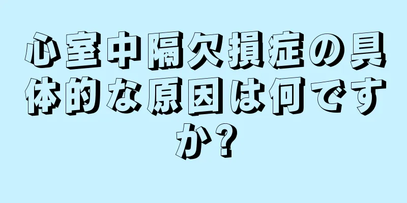 心室中隔欠損症の具体的な原因は何ですか?
