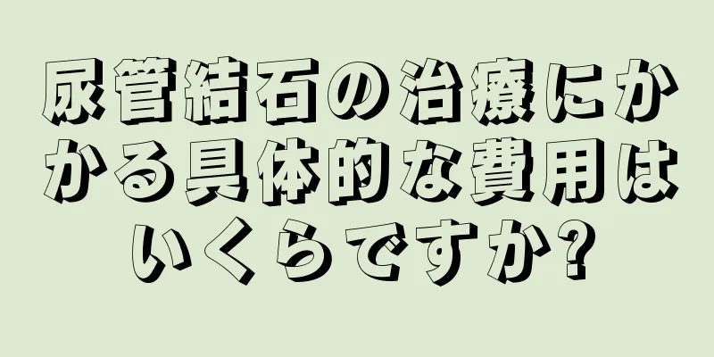 尿管結石の治療にかかる具体的な費用はいくらですか?