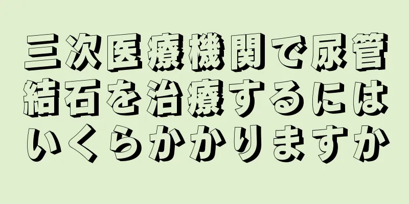 三次医療機関で尿管結石を治療するにはいくらかかりますか