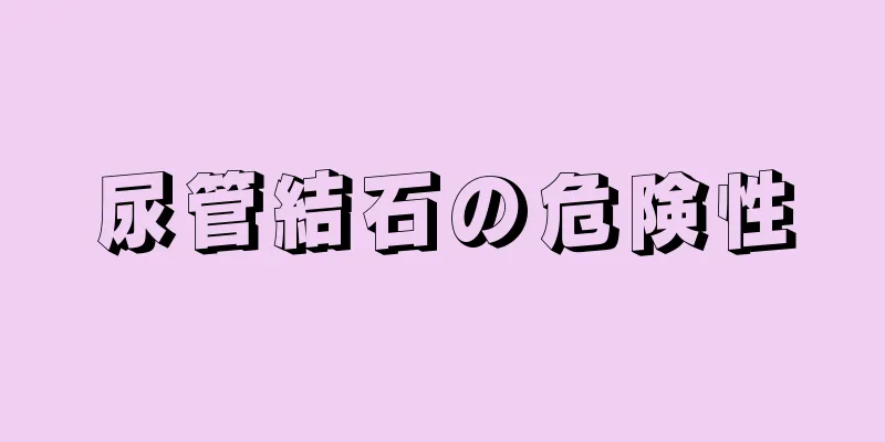 尿管結石の危険性