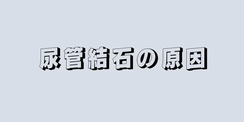 尿管結石の原因