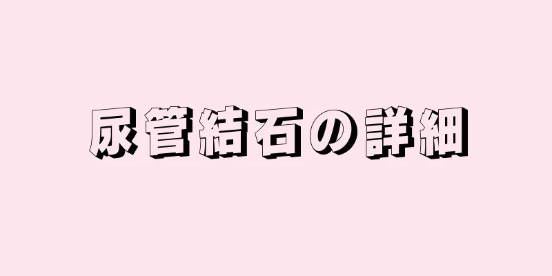 尿管結石の詳細