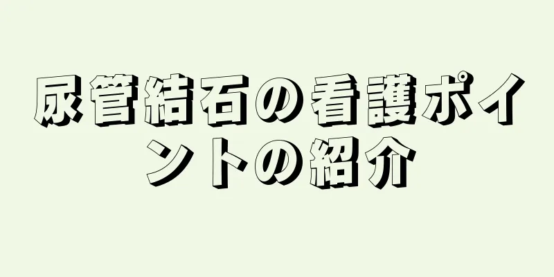 尿管結石の看護ポイントの紹介