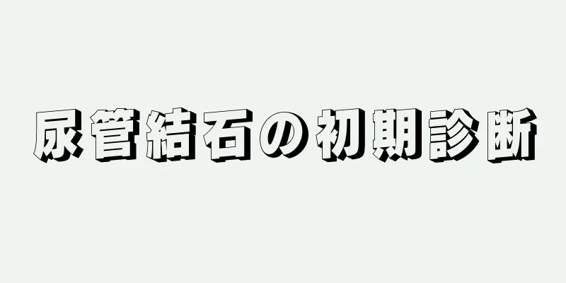 尿管結石の初期診断