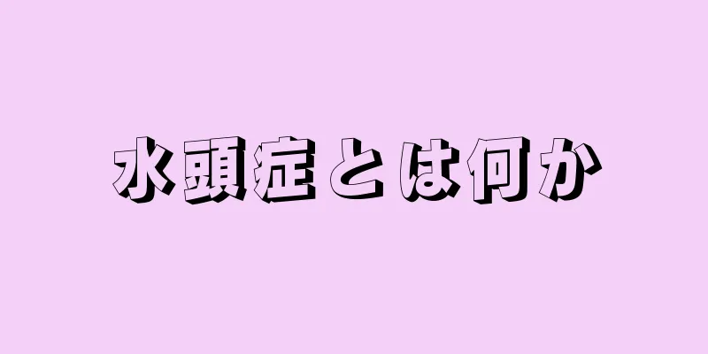 水頭症とは何か