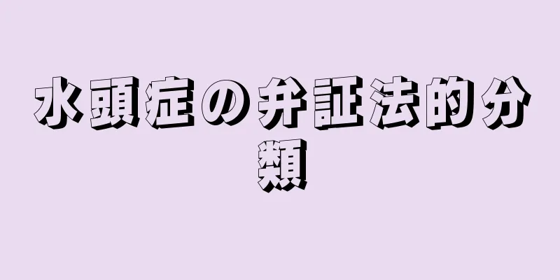 水頭症の弁証法的分類