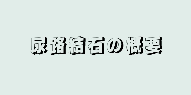 尿路結石の概要