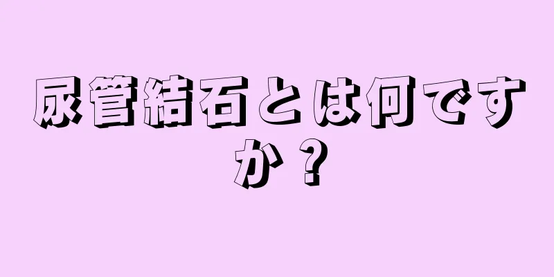 尿管結石とは何ですか？