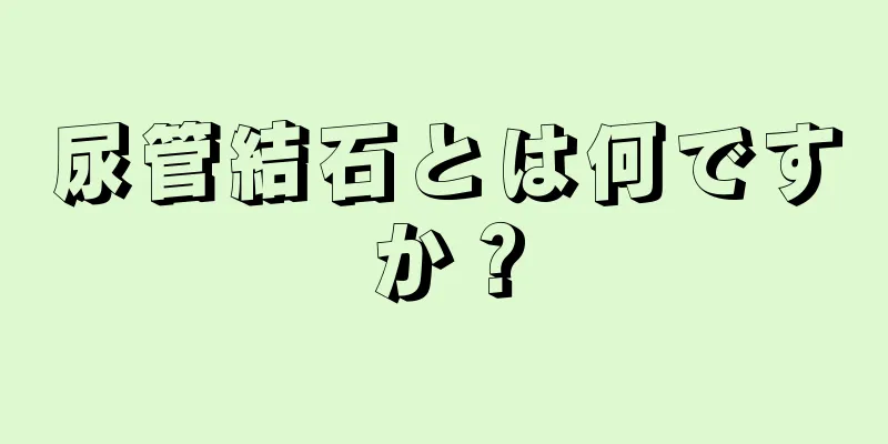 尿管結石とは何ですか？