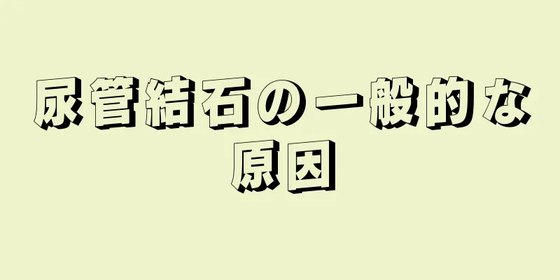 尿管結石の一般的な原因