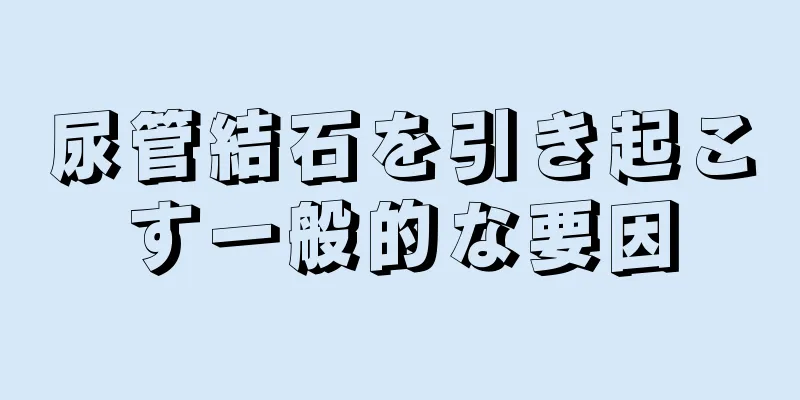尿管結石を引き起こす一般的な要因
