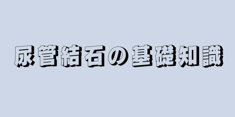 尿管結石の基礎知識
