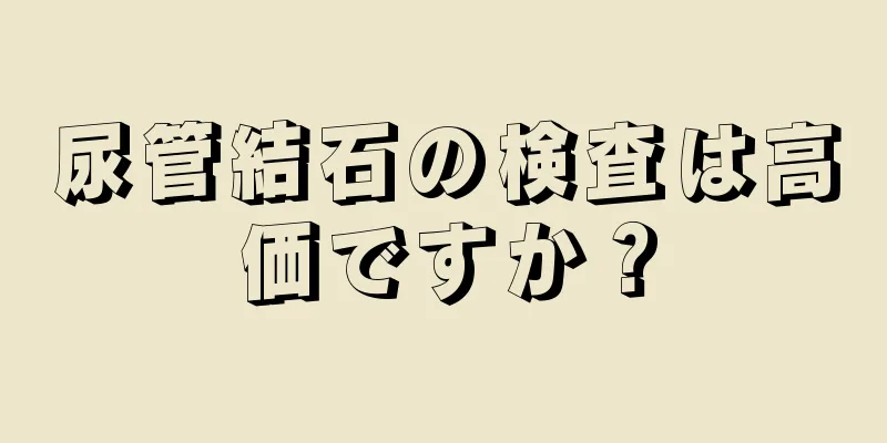 尿管結石の検査は高価ですか？