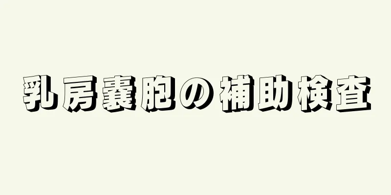 乳房嚢胞の補助検査
