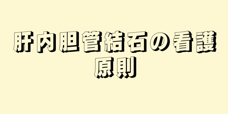 肝内胆管結石の看護原則