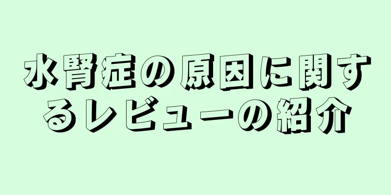 水腎症の原因に関するレビューの紹介