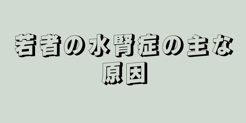 若者の水腎症の主な原因