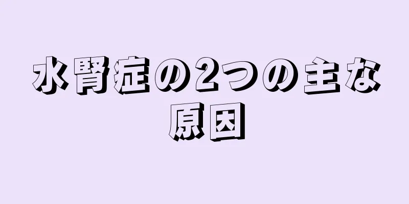 水腎症の2つの主な原因