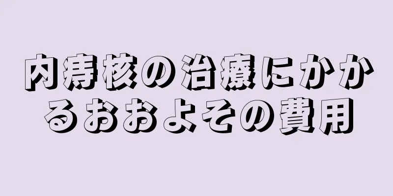 内痔核の治療にかかるおおよその費用