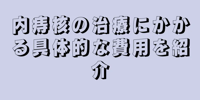 内痔核の治療にかかる具体的な費用を紹介