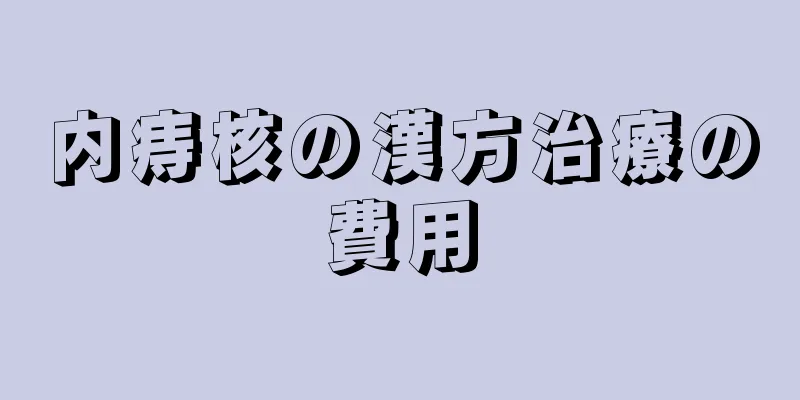 内痔核の漢方治療の費用