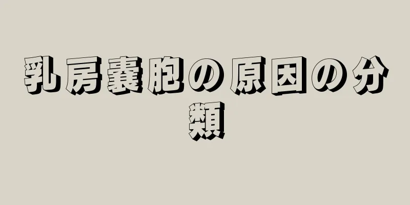 乳房嚢胞の原因の分類
