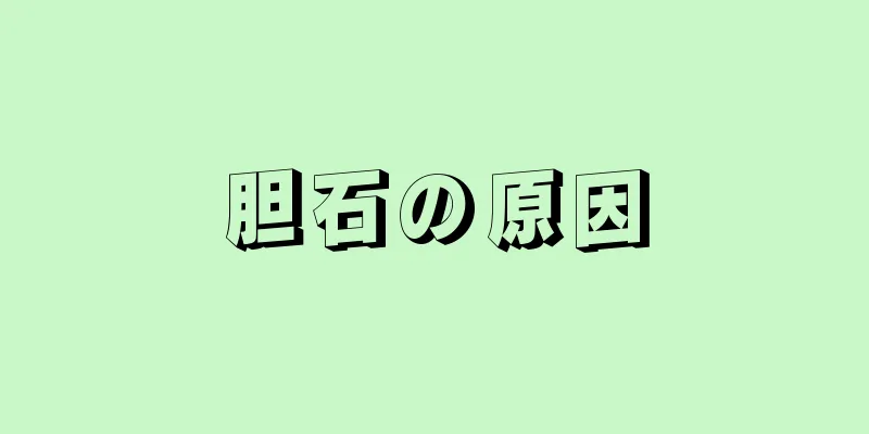 胆石の原因