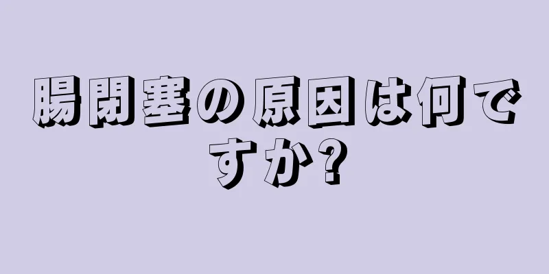 腸閉塞の原因は何ですか?