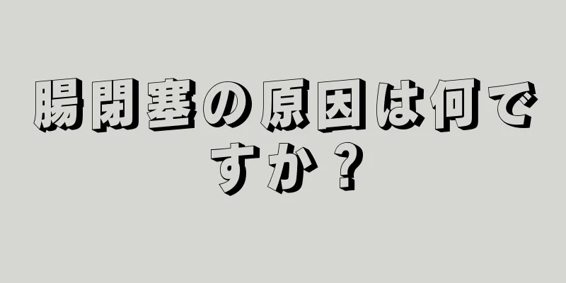 腸閉塞の原因は何ですか？