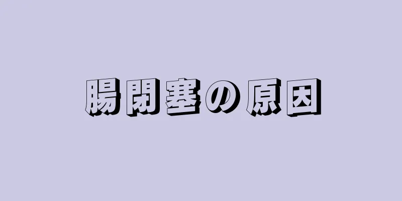 腸閉塞の原因