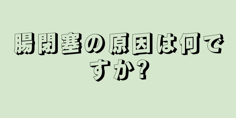 腸閉塞の原因は何ですか?