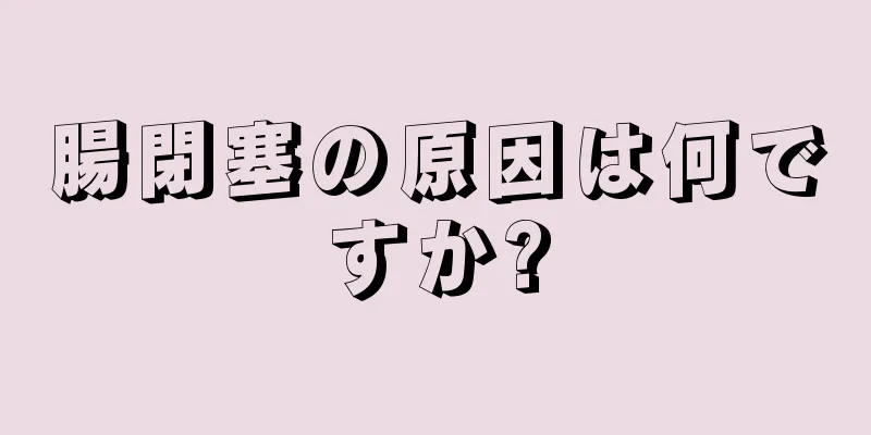 腸閉塞の原因は何ですか?