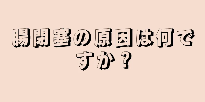 腸閉塞の原因は何ですか？