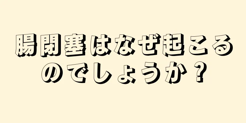 腸閉塞はなぜ起こるのでしょうか？
