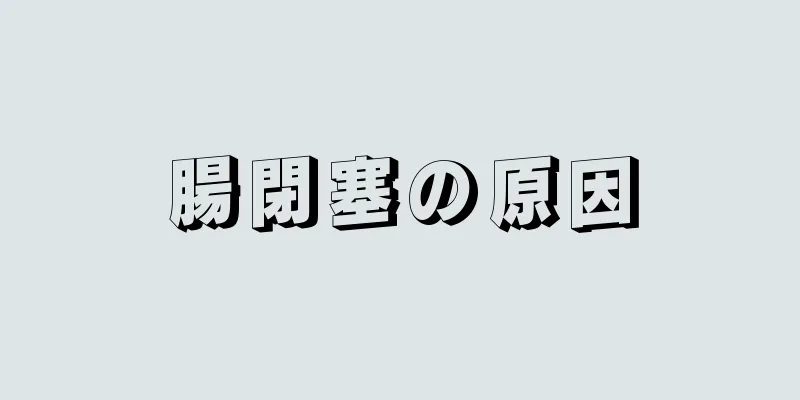 腸閉塞の原因