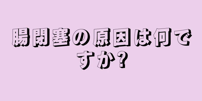 腸閉塞の原因は何ですか?
