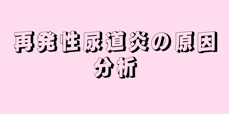 再発性尿道炎の原因分析