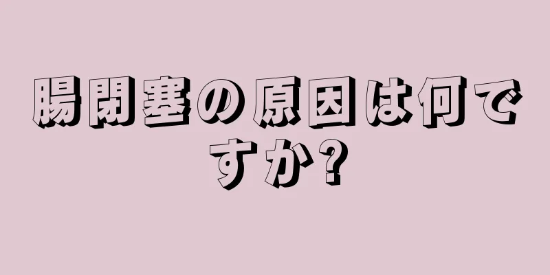 腸閉塞の原因は何ですか?