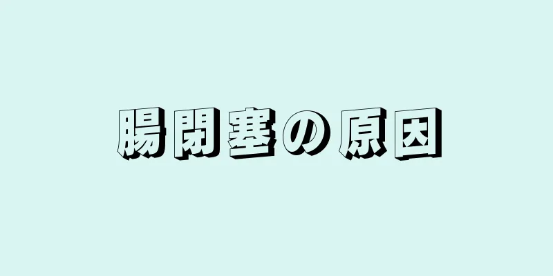 腸閉塞の原因