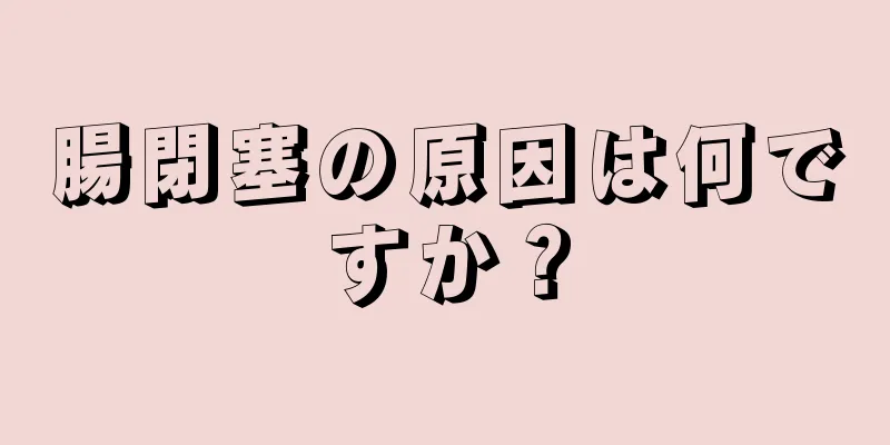 腸閉塞の原因は何ですか？