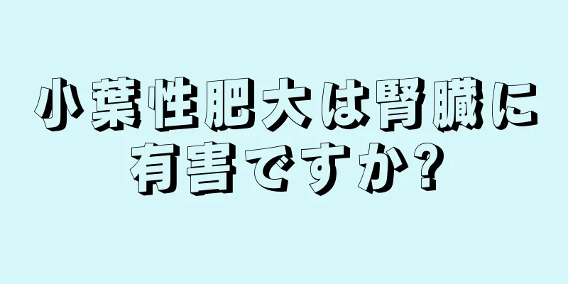 小葉性肥大は腎臓に有害ですか?
