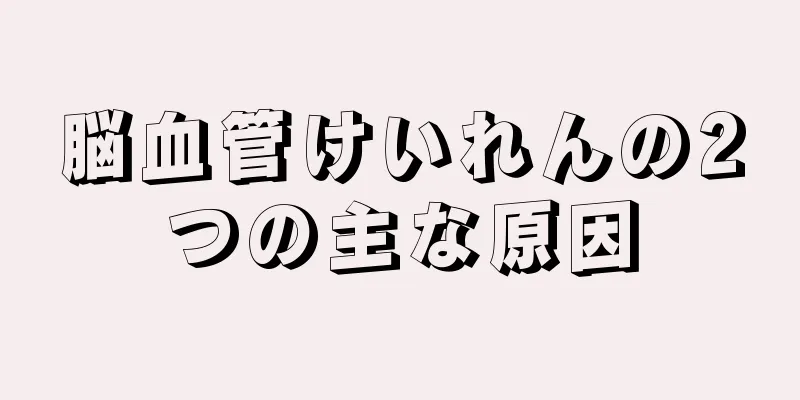 脳血管けいれんの2つの主な原因
