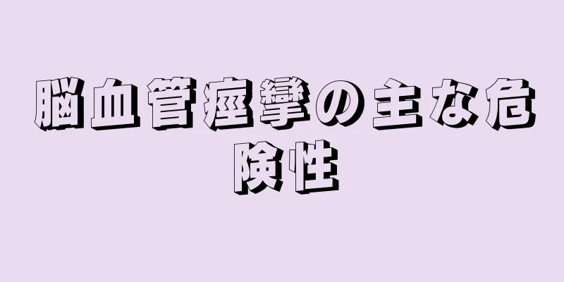 脳血管痙攣の主な危険性