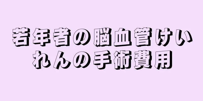 若年者の脳血管けいれんの手術費用